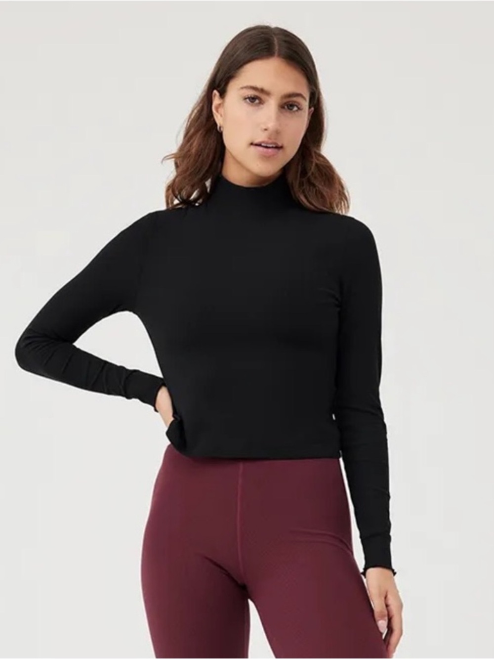 Outdoor Voices  SuperForm™ Rib Mock Neck Longsleeve Top